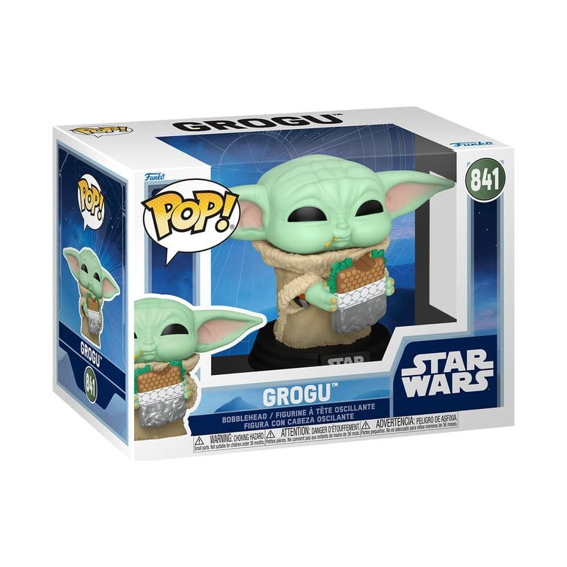 GROGU AVEC SANDWICH STAR WARS THE MANDALORIAN POP VINYL FIGURINE 9 CM