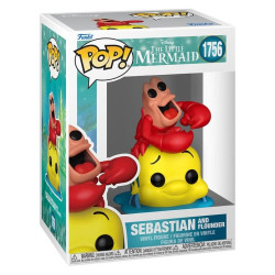 SEBASTIAN AND FLOUNDER LA PETITE SIRENE DISNEY POP 9 CM