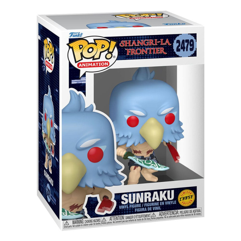 SUNRAKU CHASE SHANGRI LA FRONTIER POP ANIMATION VINYL FIGURINE 9 CM