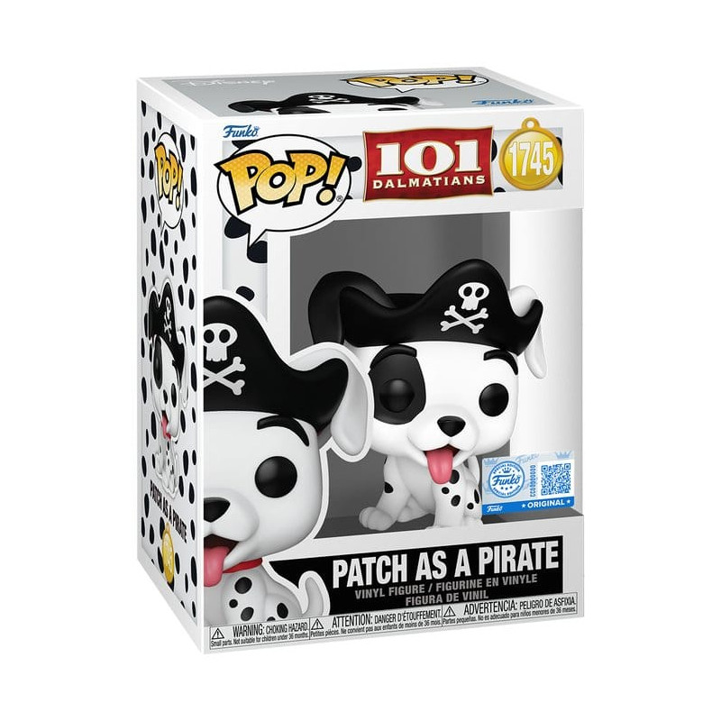 PATCH EN PIRATES LES 101 DALMATIENS POP MOVIES VINYL FIGURINE 9 CM