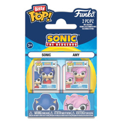 SONIC ET AMY ROSE SONIC PACK 2 FIGURINES BITTY POP VINYL 2 CM
