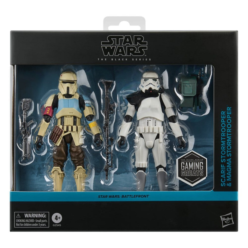 SCARIF STORMTROOPER AND MAGMA TROOPER BATTLEFRONT STAR WARS THE BLACK SERIES FIGURINE 15 CM