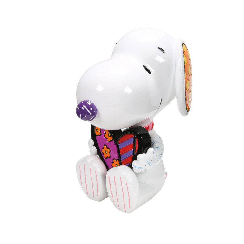 SNOOPY TENANT UN COEUR BRITTO STATUE PEANUTS