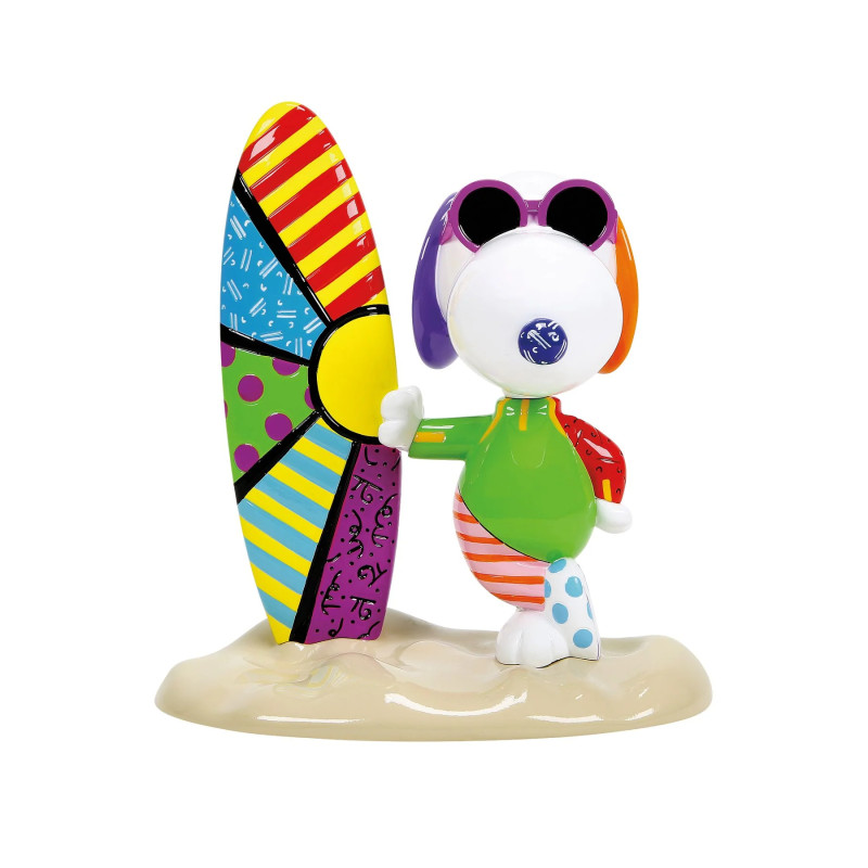 SNOOPY JOE COOL SURFING FIGURINE PEANUTS 19 CM