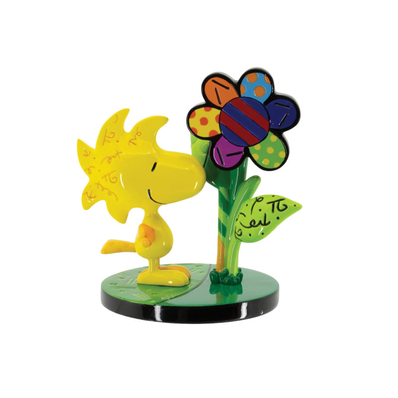 WOODSTOCK AVEC UNE FLEUR MINI FIGURINE PEANUTS 9 CM