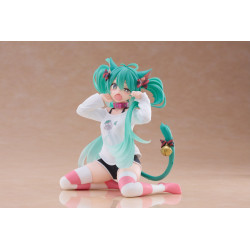 HATSUNE MIKU CAT EAR T SHIRT DESKTOP CUTE STATUETTE PVC HATSUNE MIKU VERSION 13 CM