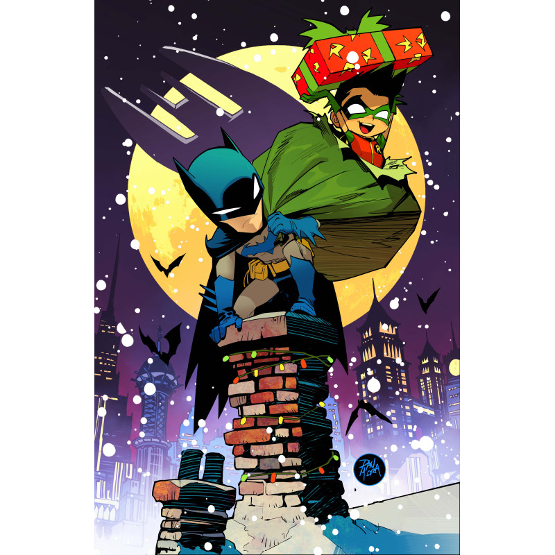 BATMAN 16 CVR F DAN MORA HOLIDAY CARD STOCK VAR
