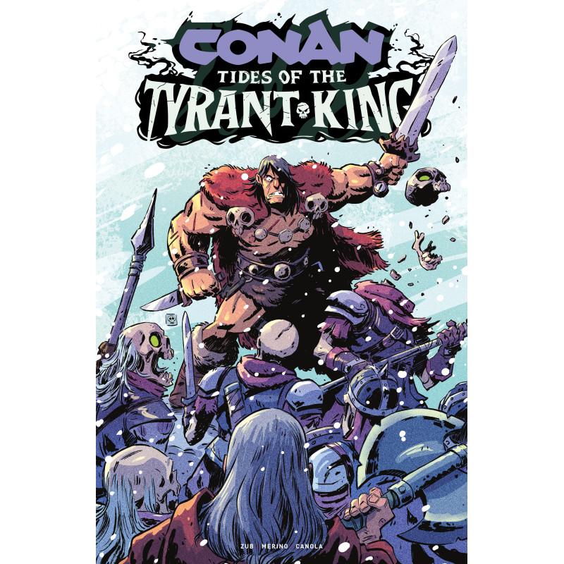 CONAN THE BARBARIAN TIDES OF THE TYRANT KING 4 (OF 4) CVR F DEREK LAUFMAN FOIL VAR (MR)