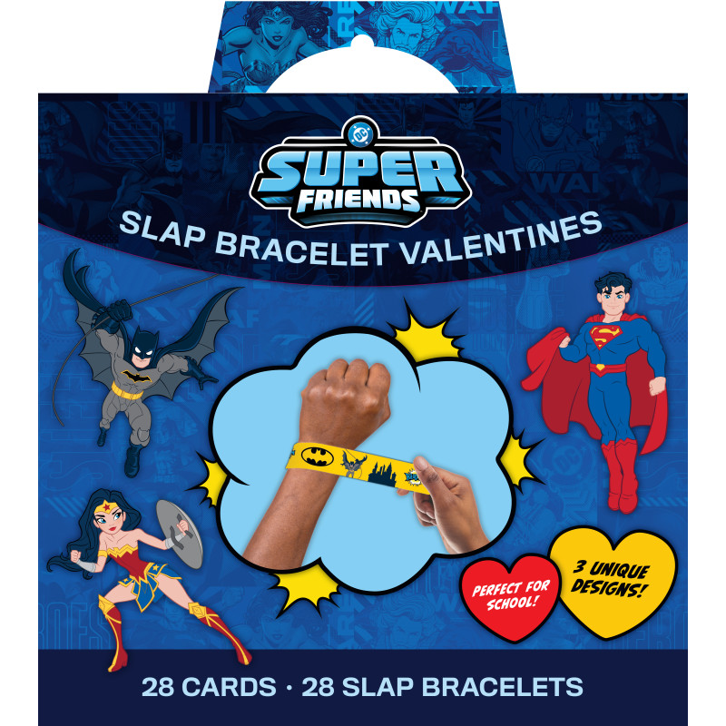 DC SUPER FRIENDS SLAP BRACELET VALENTINES