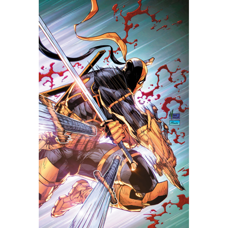 DEATHSTROKE THE TERMINATOR 10 CVR C V KEN MARION CARD STOCK VAR