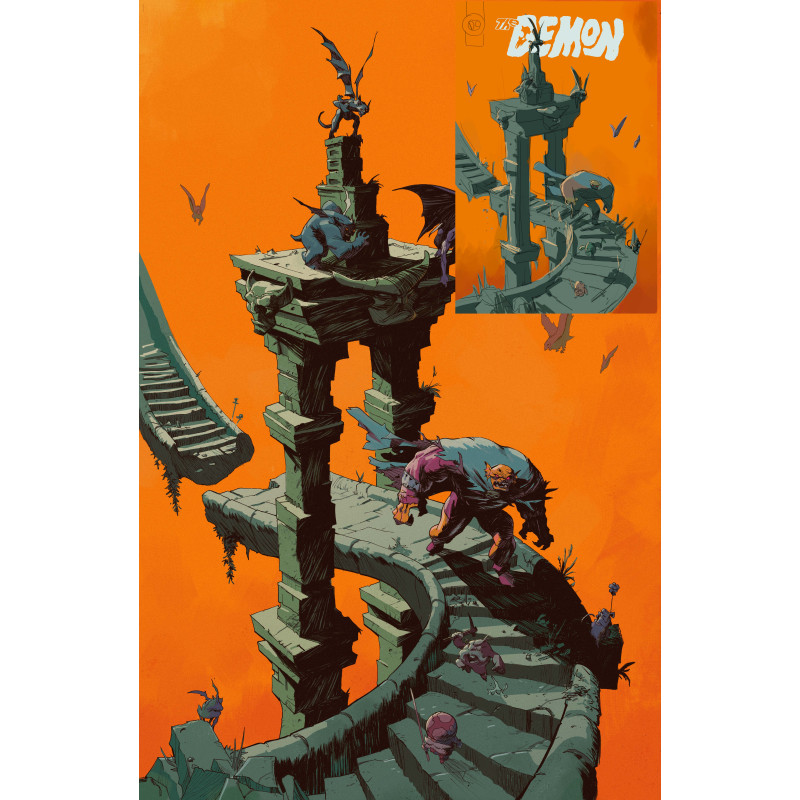 DEMON 3 CVR D STEPHEN GREEN CARD STOCK VAR