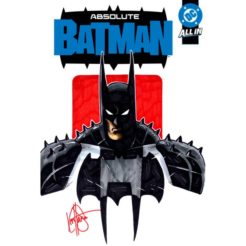 DF ABSOLUTE BATMAN 25 BLANK VARIANT SIGNED AND REMARKED BY KEN HAESER Allocations may occur.
