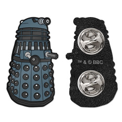 DOCTOR WHO DALEK NO TEXT 1980S ENAMEL PIN BADGE