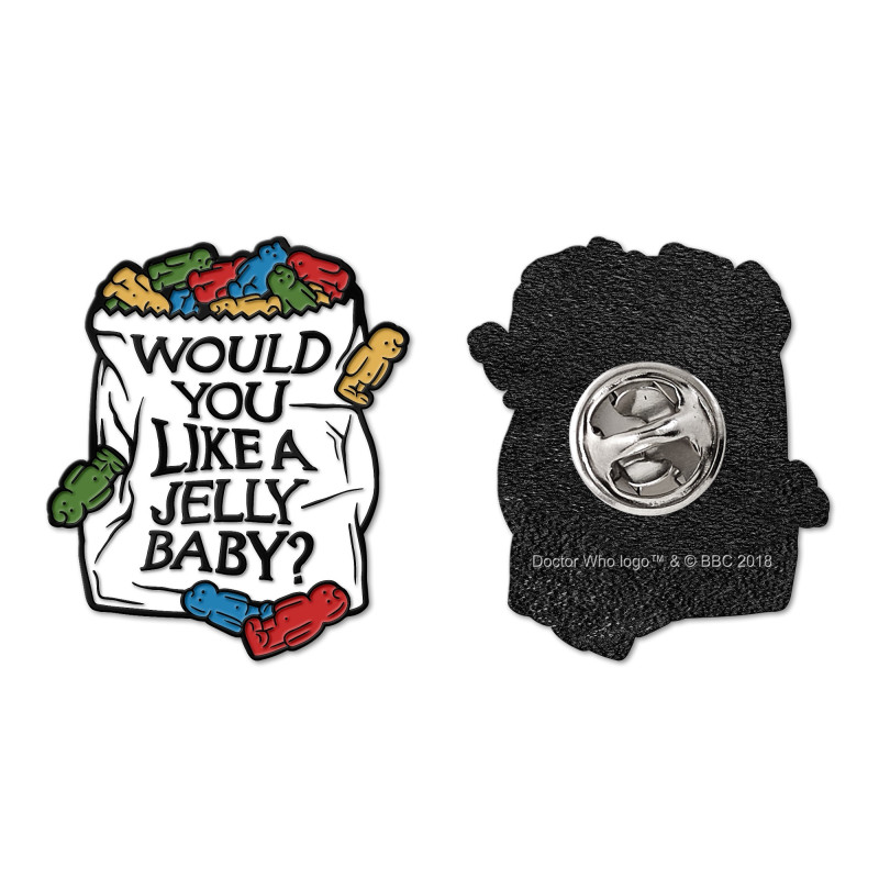 DOCTOR WHO JELLY BABY ENAMEL PIN BADGE