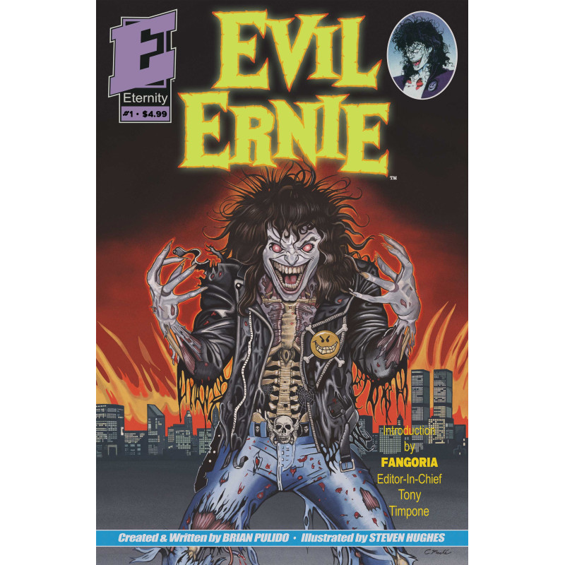 EVIL ERNIE 1 35TH ANNIVERSARY FACSIMILE EDITION CVR C ERIC MACHE GLOW IN THE DARK VAR