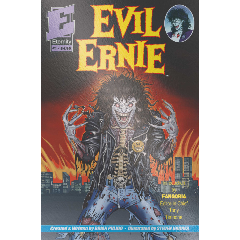 EVIL ERNIE 1 35TH ANNIVERSARY FACSIMILE EDITION CVR E ERIC MACHE METAL PREMIUM VAR