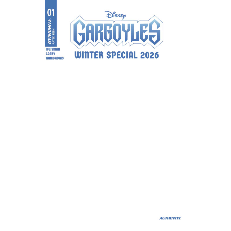 GARGOYLES WINTER SPECIAL 2026 1 (ONE SHOT) CVR E BLANK AUTHENTIX VAR