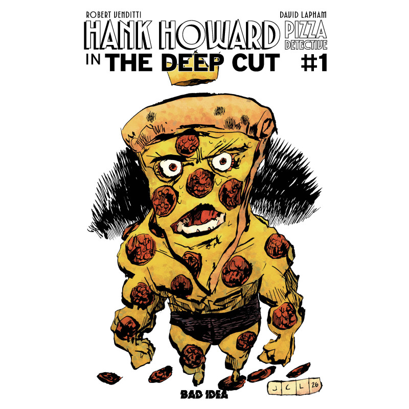 HANK HOWARD PIZZA DETECTIVE THE DEEP CUT 1 (ONE SHOT) CVR C PIZZA BY JESSE LONERGAN VAR
