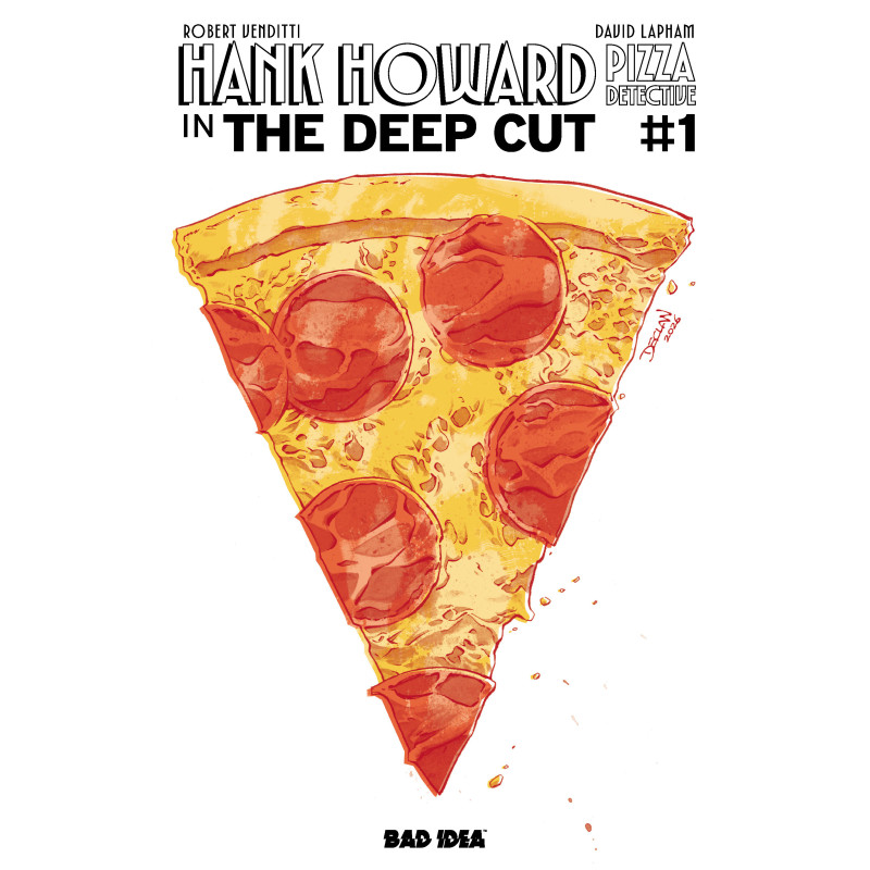 HANK HOWARD PIZZA DETECTIVE THE DEEP CUT 1 (ONE SHOT) CVR F PIZZA BY DECLAN SHALVEY VAR