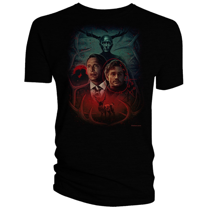 HANNIBAL BLOOD RED MONTAGE by CHELSEA LOWE T-SHIRT XXL