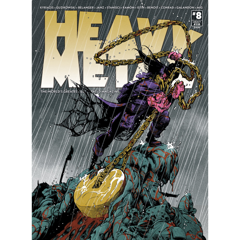 HEAVY METAL MAGAZINE 8 CVR B ILIAS KYRIAZIS VAR (MR)
