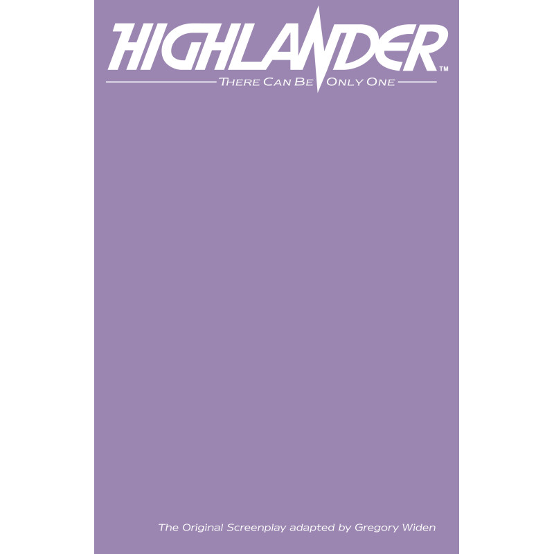 HIGHLANDER THE ORIGINAL SCREENPLAY 1 (OF 4) CVR F COLOR BLANK SKETCH VAR