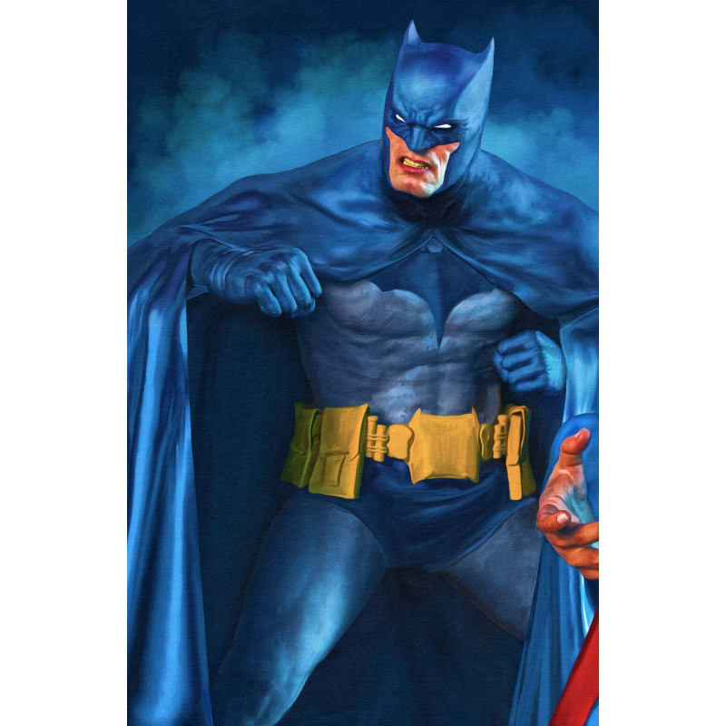 JUSTICE LEAGUE UNLIMITED 26 CVR B MARK SPEARS 3-PART CONNECTING BATMAN CARD STOCK VAR