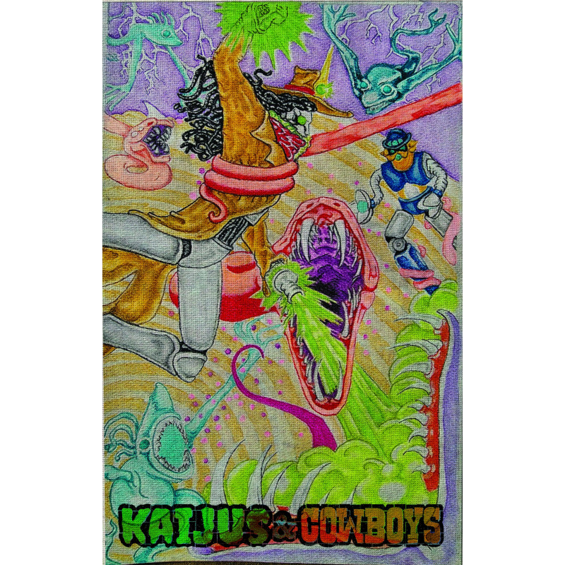 KAIJUS AND COWBOYS 3 (OF 12) CVR C HEATHER EWERS TAPESTRY VAR
