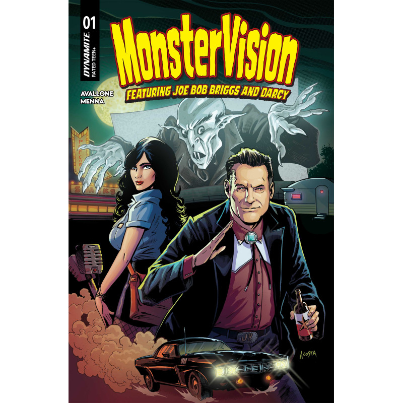 MONSTERVISION FEATURING JOE BOB BRIGGS AND DARCY 1 CVR A DAVE ACOSTA