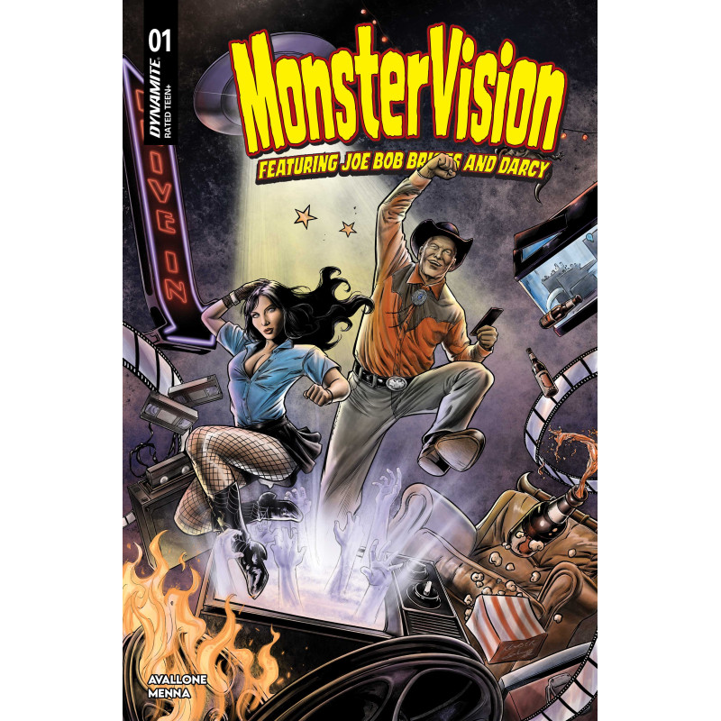 MONSTERVISION FEATURING JOE BOB BRIGGS AND DARCY 1 CVR C KEWBER BAAL VAR