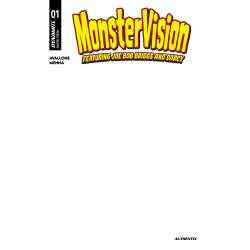 MONSTERVISION FEATURING JOE BOB BRIGGS AND DARCY 1 CVR E BLANK AUTHENTIX VAR