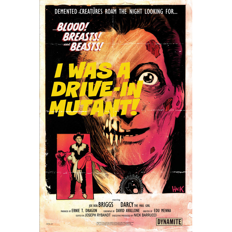 MONSTERVISION FEATURING JOE BOB BRIGGS AND DARCY 1 CVR F ROBERT HACK METAL PREMIUM VAR
