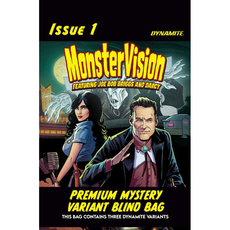 MONSTERVISION FEATURING JOE BOB BRIGGS AND DARCY 1 CVR H PREMIUM MYSTERY BLIND BAG VAR Quantities are limited. Allocations may o