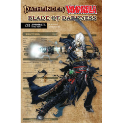 PATHFINDER VAMPIRELLA BLADE OF DARKNESS 3 CVR C WAYNE REYNOLDS CHARACTER SHEET VAR
