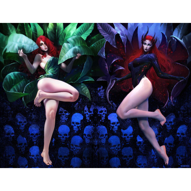 POISON IVY 50 CVR G NOOBOVICH WRAPAROUND CARD STOCK VAR