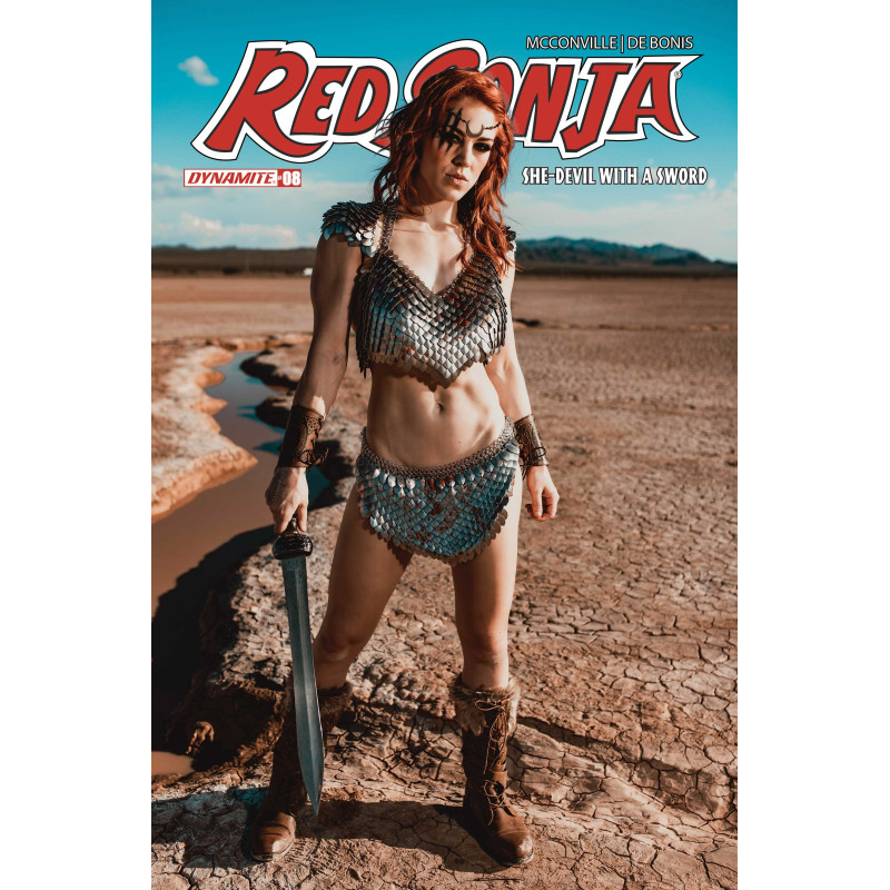 RED SONJA SHE DEVIL WITH A SWORD 8 CVR E COSPLAY MOLLY STEWART VAR