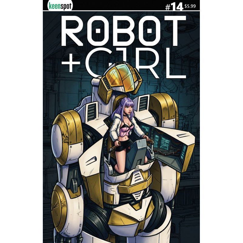 ROBOT + GIRL 14 CVR A MIKE WHITE SITTING PRETTY