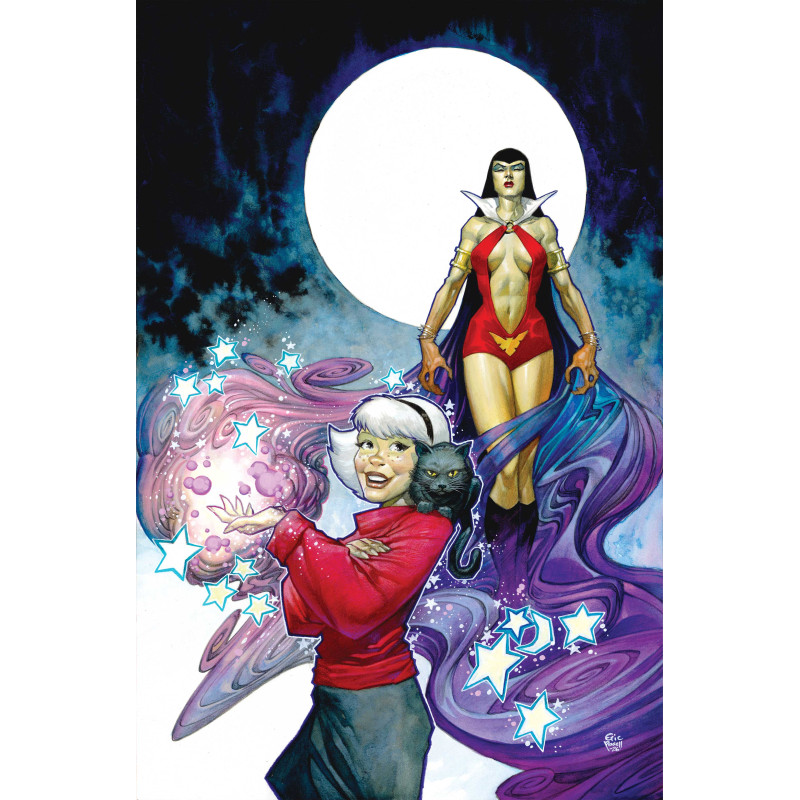SABRINA THE TEENAGE WITCH VAMPIRELLA 1 CVR H ERIC POWELL FOIL VIRGIN VAR