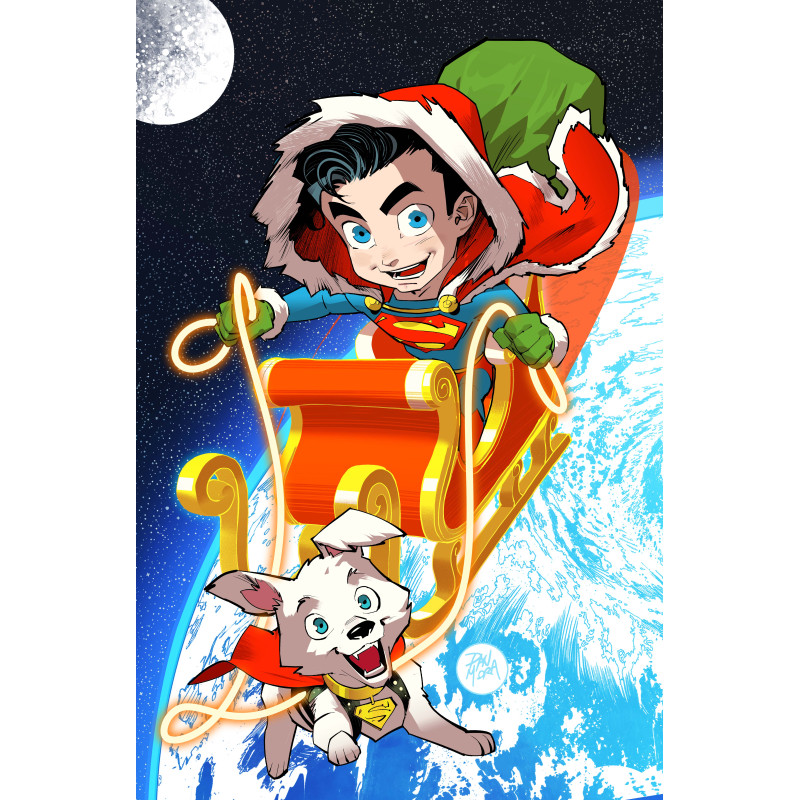 SUPERMAN 45 CVR F DAN MORA HOLIDAY CARD STOCK VAR