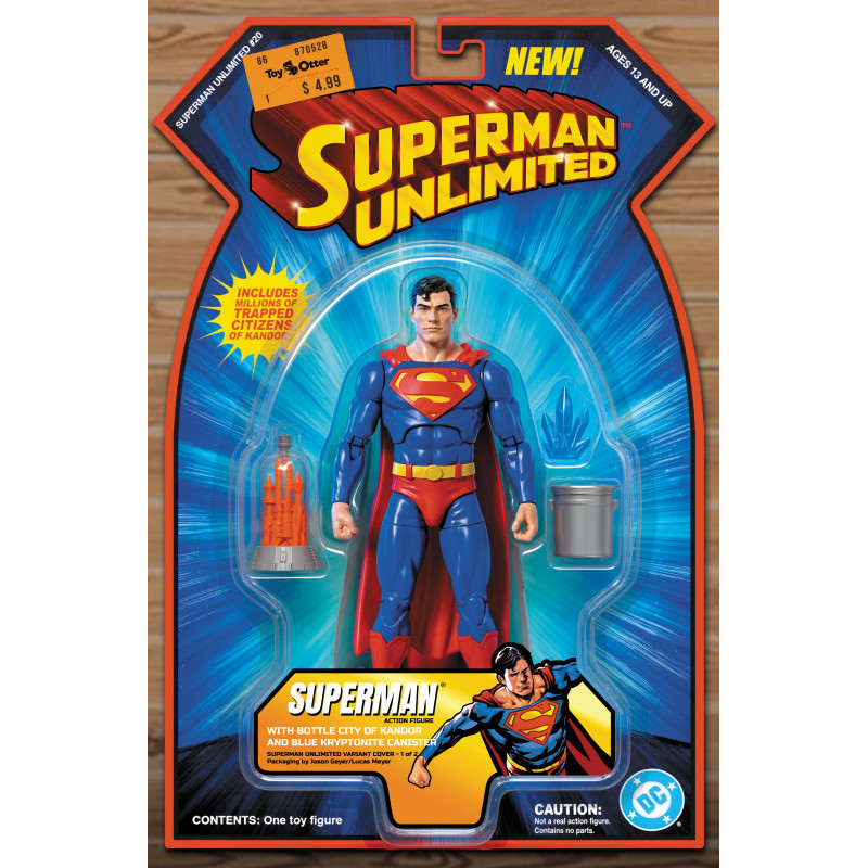 SUPERMAN UNLIMITED 20 CVR B JASON GEYER SUPERMAN WITH KANDOR ACTION (FIGURE) COMICS CARD STOCK VAR