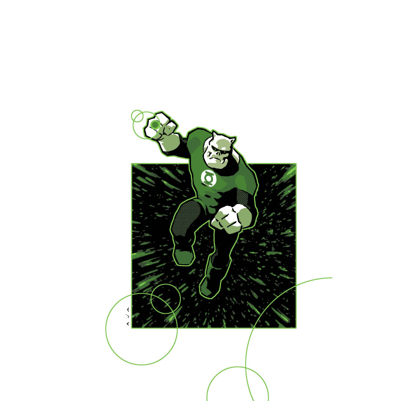 TALES OF THE GREEN LANTERN CORPS TRAINING DAY 1 (ONE SHOT) CVR B DAVID AJA CARD STOCK VAR