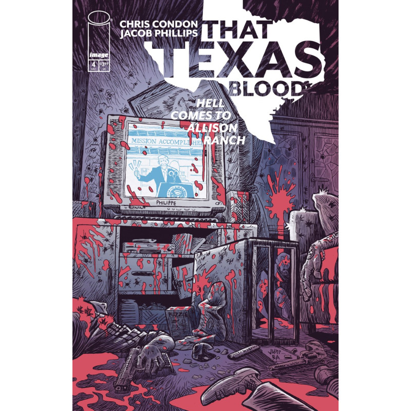THAT TEXAS BLOOD HELL COMES TO ALLISON RANCH 4 (OF 6) CVR B JUNI BA VAR (MR)