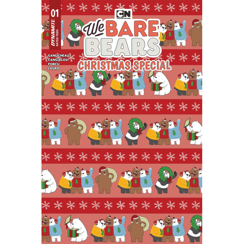 WE BARE BEARS CHRISTMAS SPECIAL 1 (ONE SHOT) CVR C WRAPPING PAPER VAR