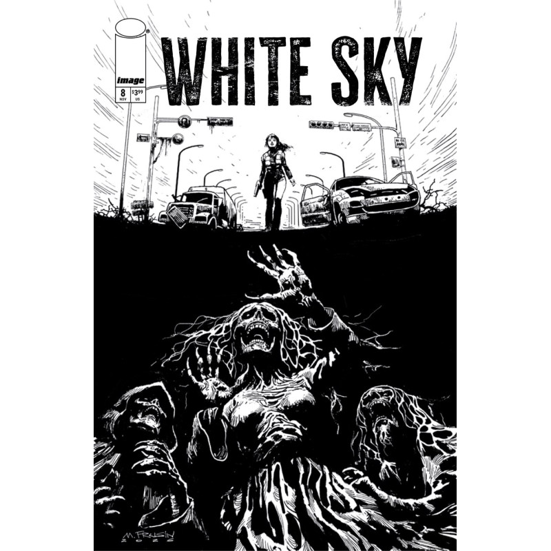 WHITE SKY 8 CVR B MARCELO FRUSIN B&W VAR (MR)