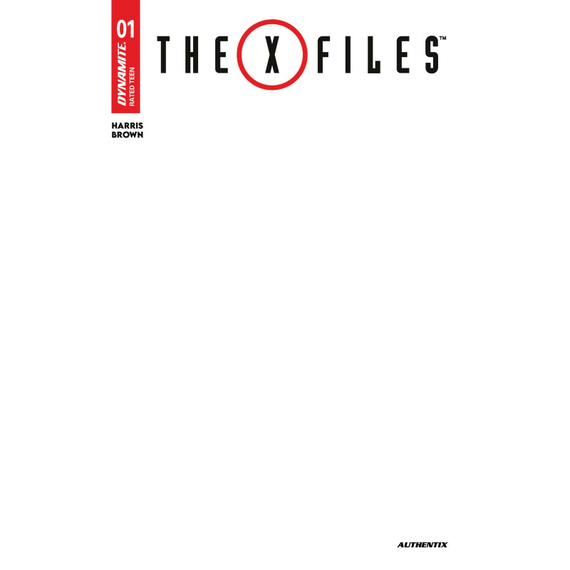 X FILES (2026) 1 CVR F BLANK AUTHENTIX VAR