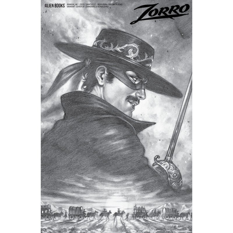 ZORRO ANNUAL 1 VARIANT D (BONACORSI B&W)