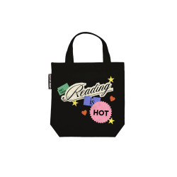 READING IS HOT MINI TOTE BAG