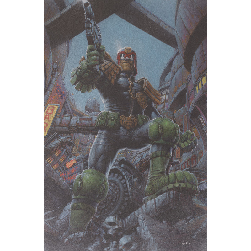 JUDGE DREDD/BIKER MICE FROM MARS 1 COVER F DAVID FINCH FOIL VAR
