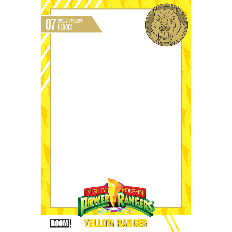MIGHTY MORPHIN POWER RANGERS (2026) 7 D TRADING CARD BLANK SKETCH VARIANT