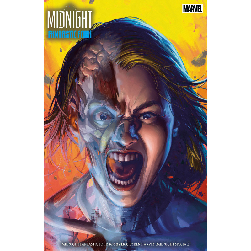 MIDNIGHT FANTASTIC FOUR 3 COVER C BEN HARVEY MIDNIGHT SPECIAL VARIANT
